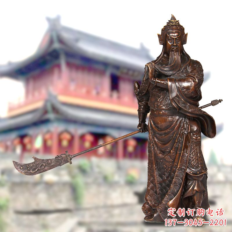 泉州纯铜关公铜像
