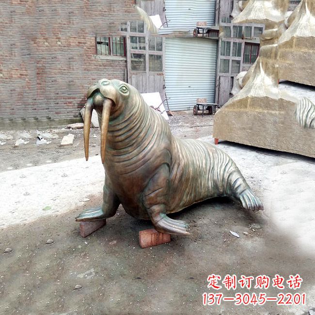 泉州纯铜海豹雕塑艺术的象征