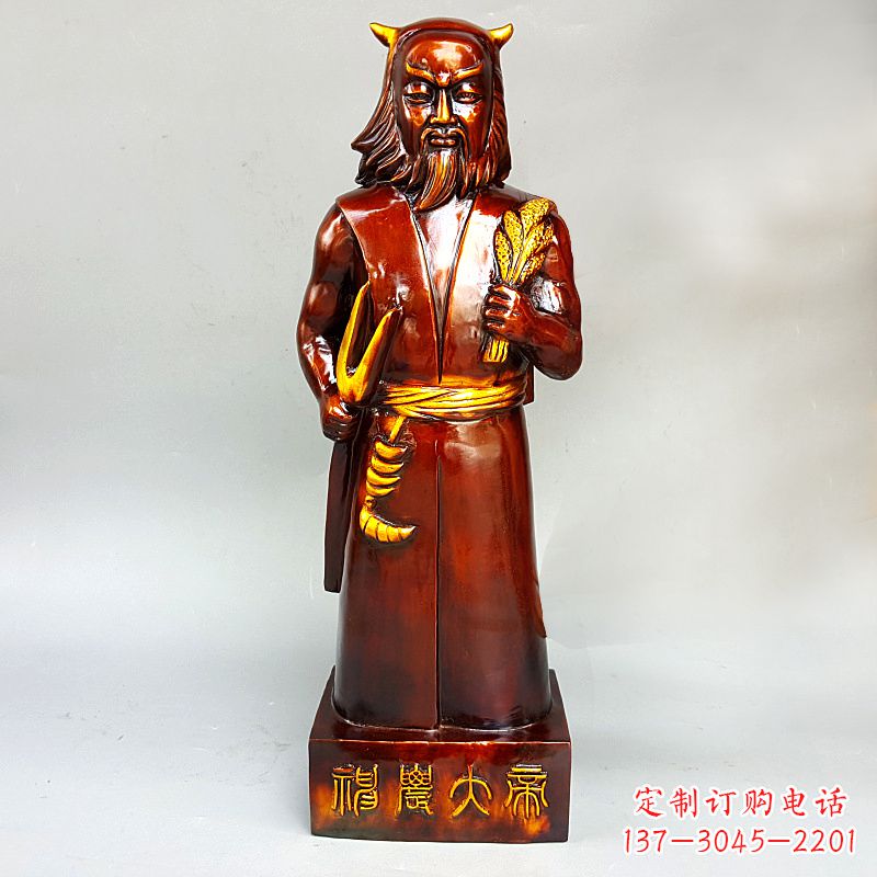 泉州神农氏铜像传承炎帝文化的艺术之作