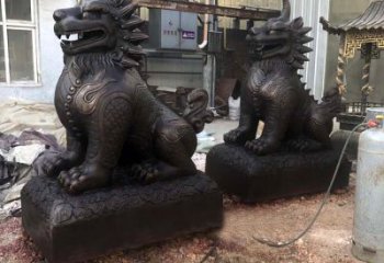 泉州精美纯铜獬豸雕塑中国古代神兽雕刻之美