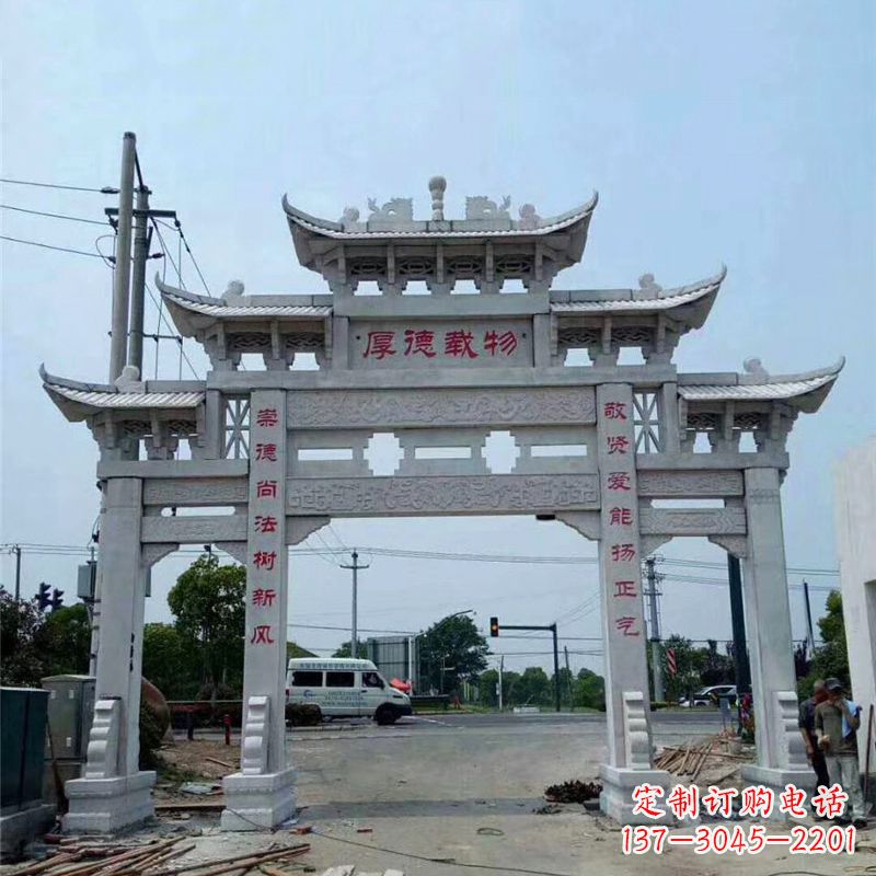 泉州雕刻精美的牌坊——点缀村镇