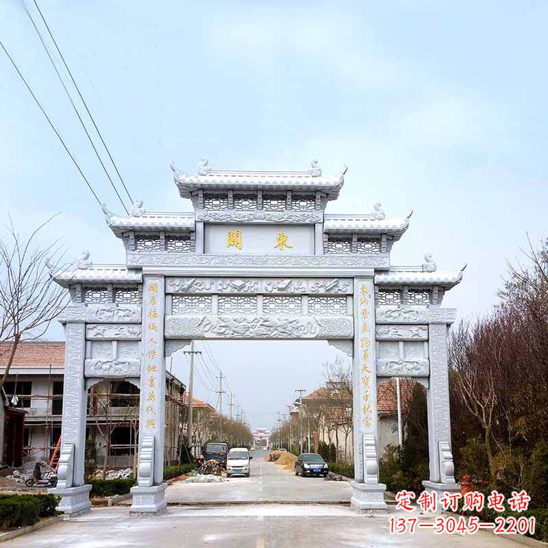 泉州村镇三门石牌坊