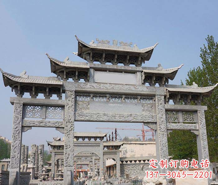 泉州大理石牌坊雕塑传承中国古典文化