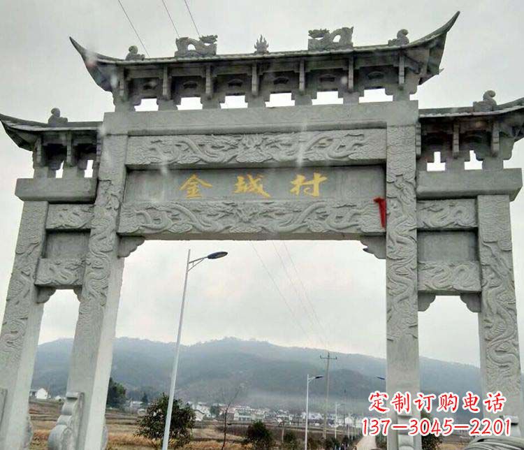 泉州该牌坊雕塑。