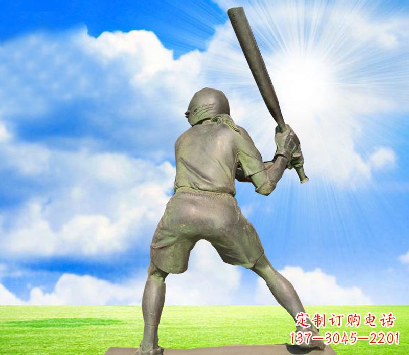 泉州纪念棒球精美的棒球雕塑