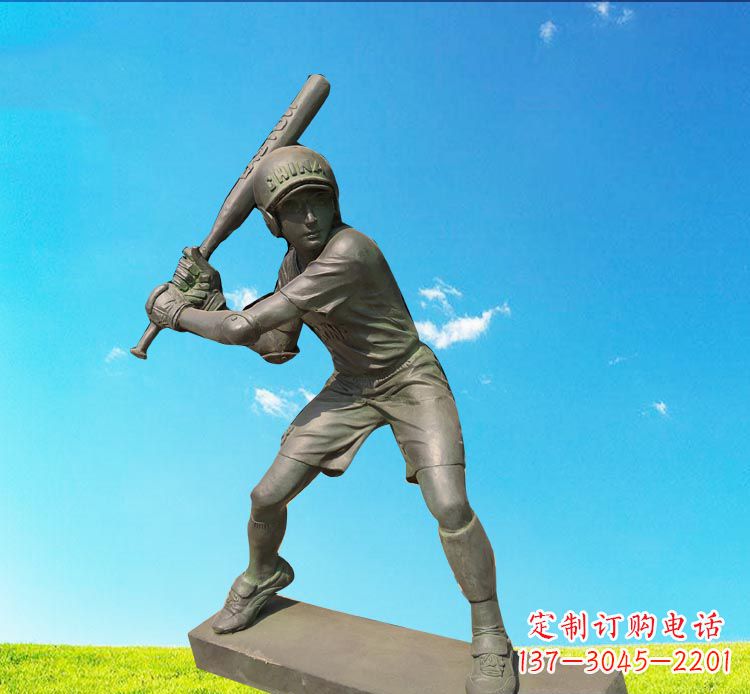 泉州棒球雕塑传承美国传统文化