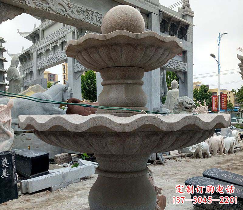 泉州大理石多层喷泉石雕 (3)