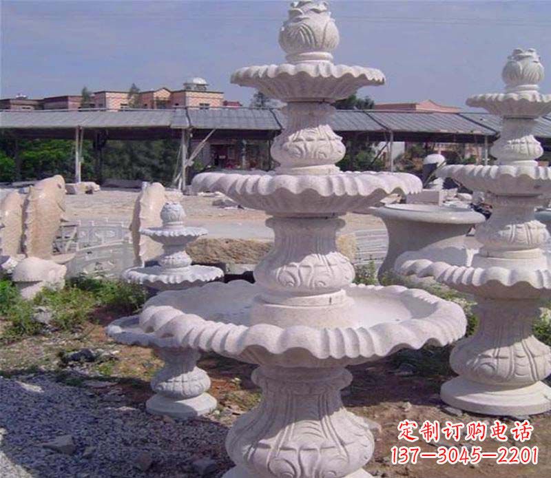 泉州大理石多层喷泉石雕