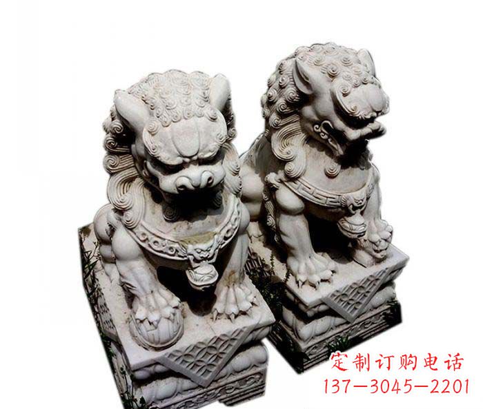 泉州大理石仿古石狮子雕塑