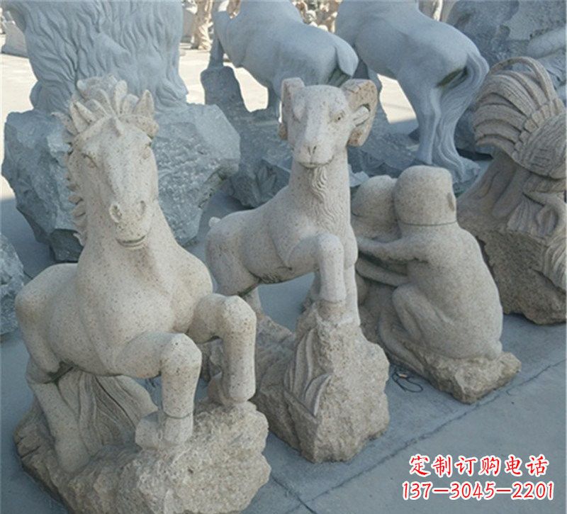 泉州大理石公园动物雕塑