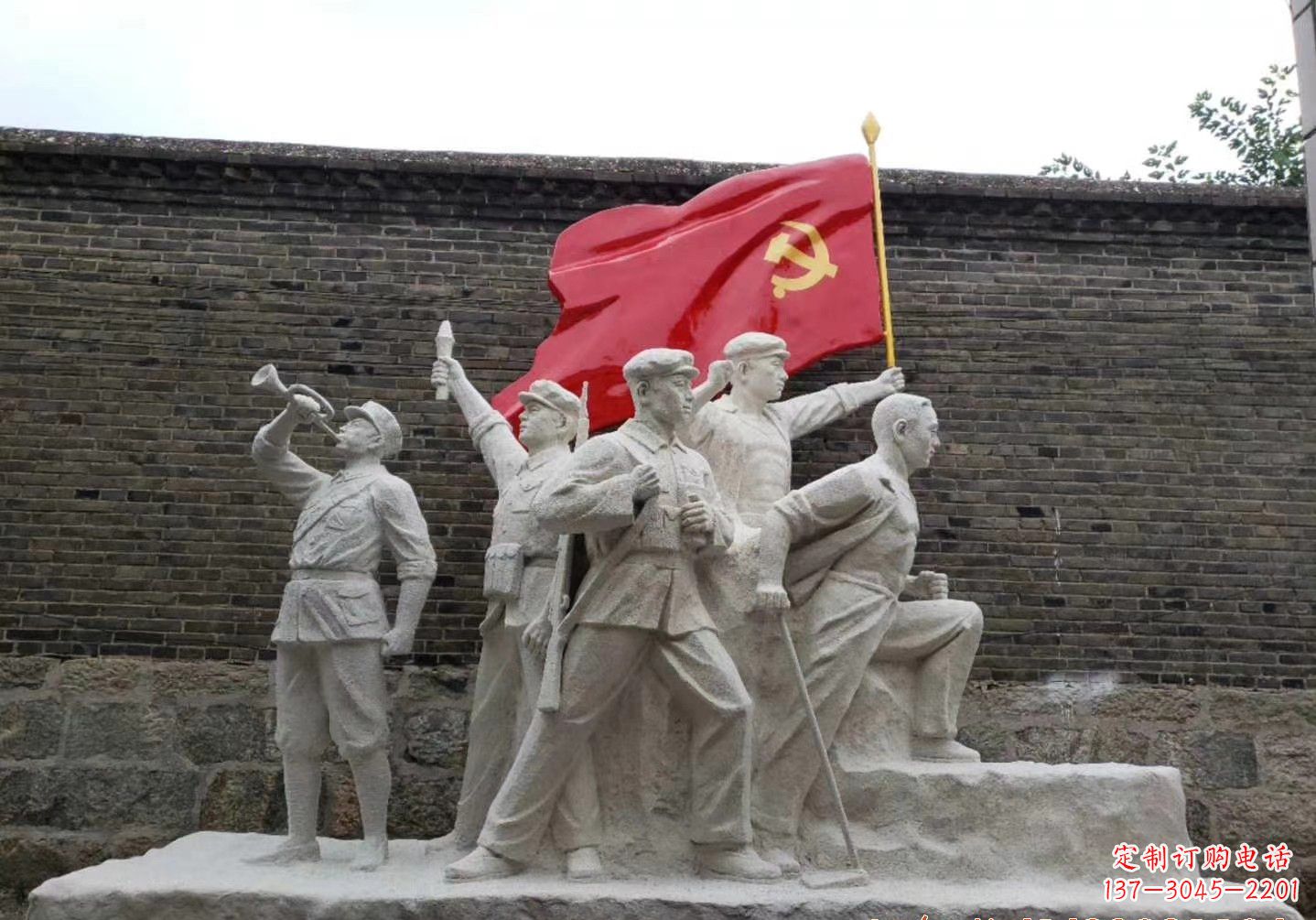 泉州红军雕塑把热血革命历史永久留存