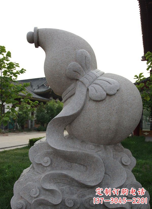 泉州中领雕塑大理石葫芦雕塑构筑完美建筑