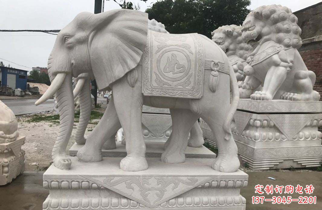 泉州大理石大象雕塑
