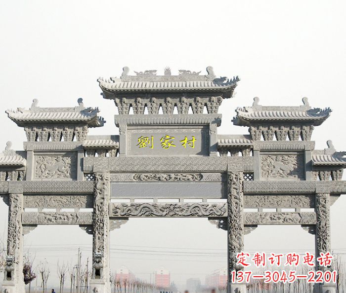 泉州大理石景区石雕牌坊 (2)