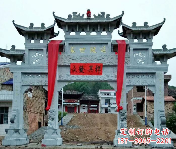 泉州大理石景区石雕牌坊 (4)