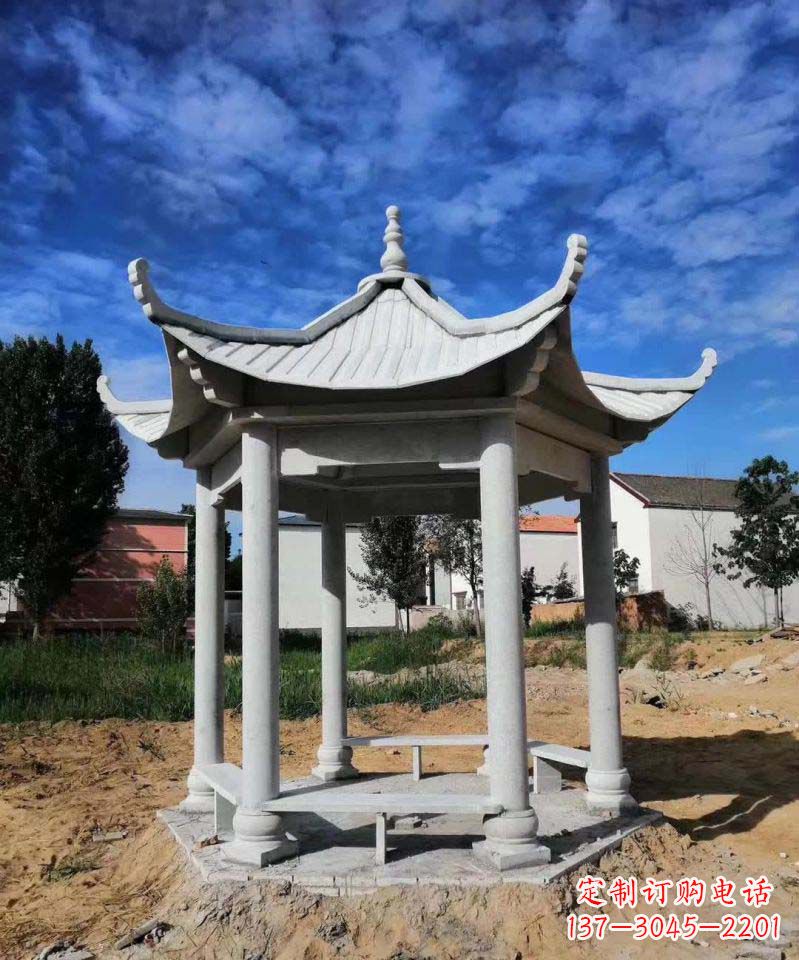 泉州大理石凉亭雕塑1