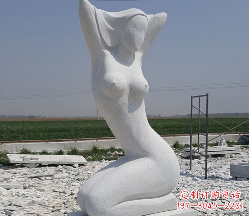 泉州大理石落照美女石雕