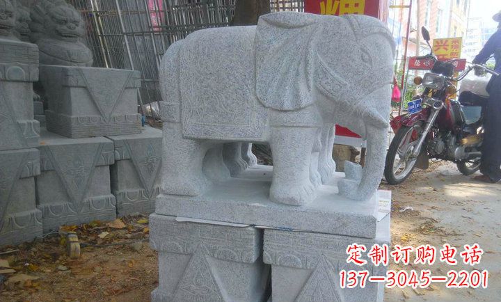 泉州中领雕塑大象招财镇宅石雕
