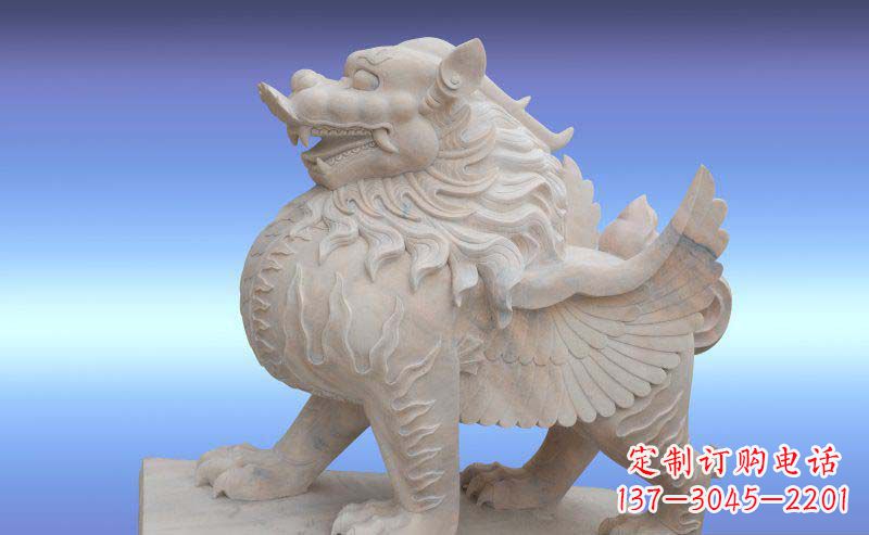 泉州大理石貔貅神兽石雕