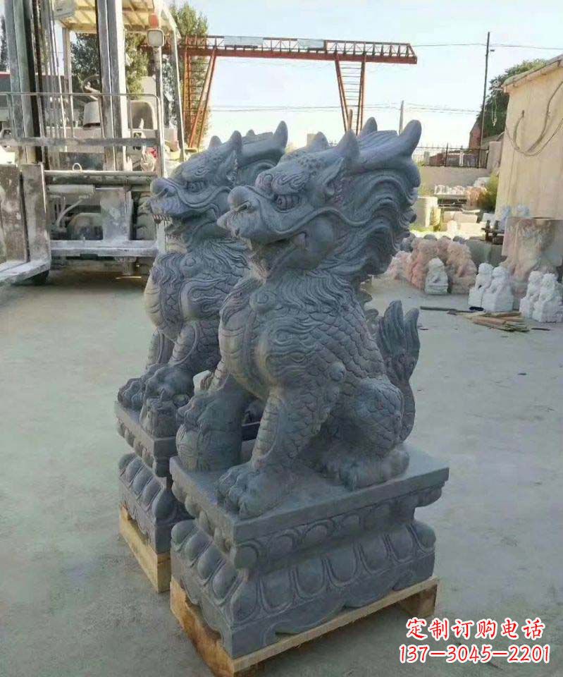 泉州精美大理石麒麟雕塑