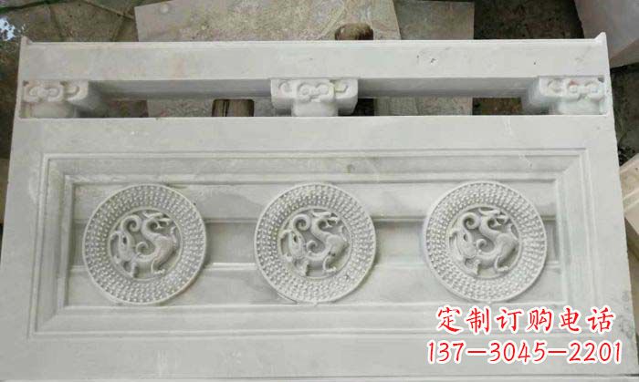 泉州精美青龙石浮雕栏板雕塑