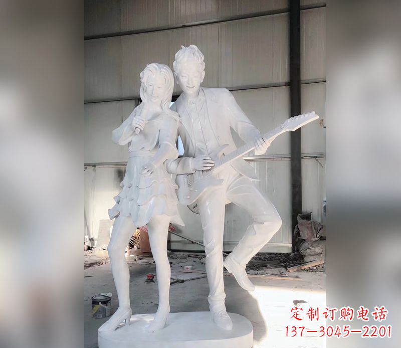 泉州精美大理石吉他雕塑