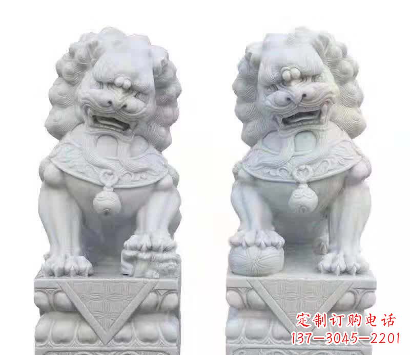 泉州大理石狮子雕塑震撼视觉、传承文化