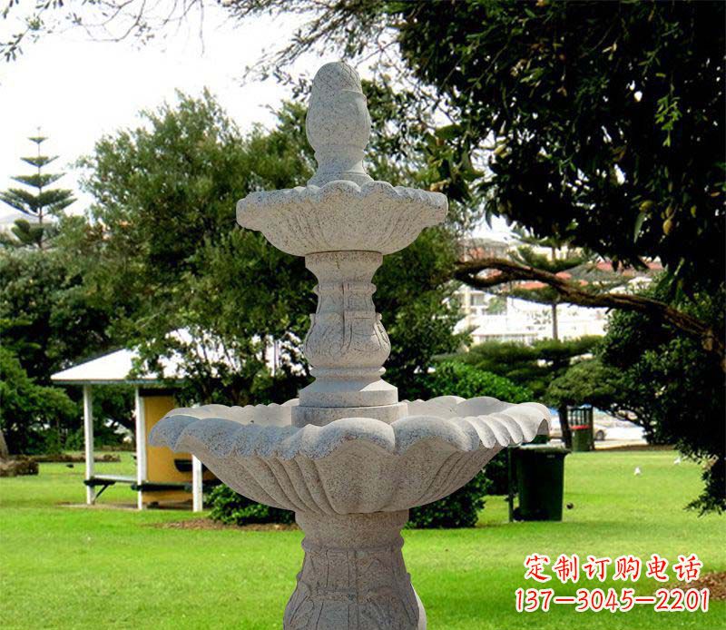 泉州大理石双层喷泉公园石雕