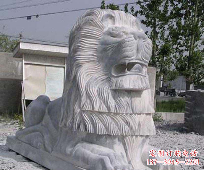 泉州大理石西洋狮子石雕塑