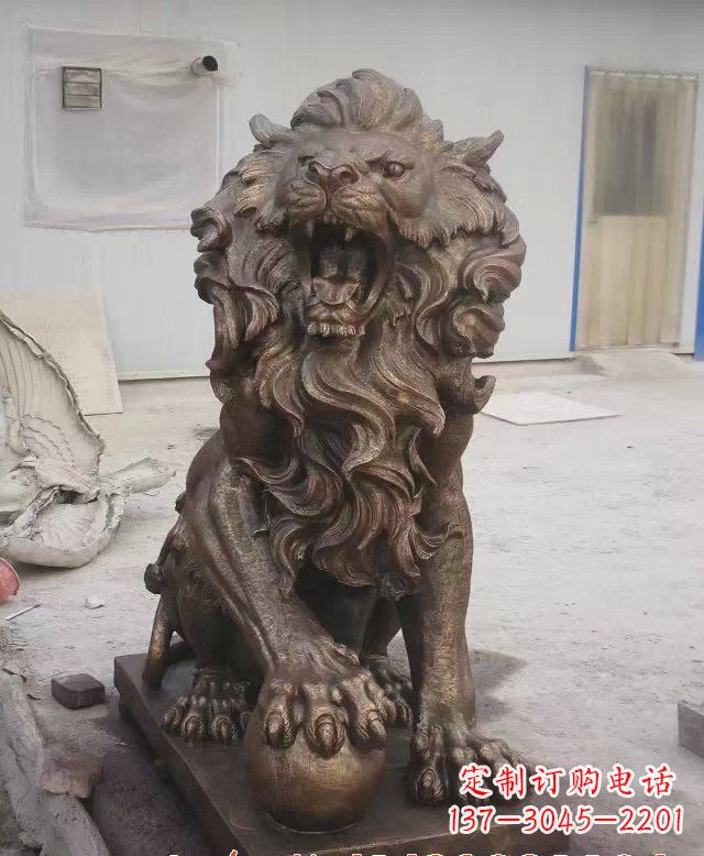 泉州大理石狮子雕塑,演绎优雅狮子魅力