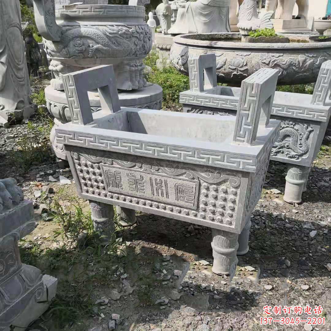 泉州精美大理石香炉石雕