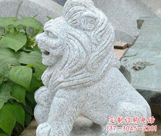 泉州大理石小型狮子石雕