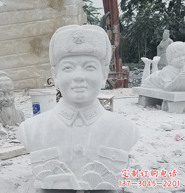 泉州大理石校园雷锋头像雕塑
