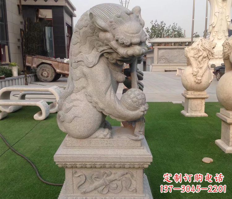 泉州优雅精致的大理石独角兽雕塑