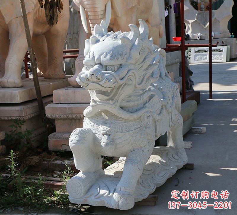泉州大理石镇宅——麒麟雕塑