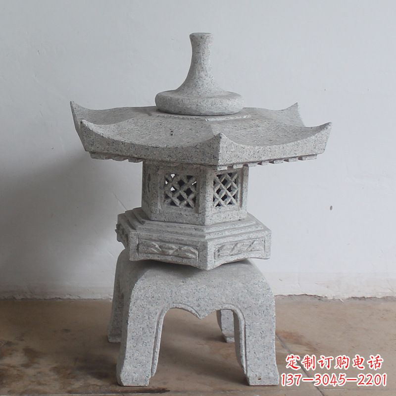 泉州大理石中式石灯