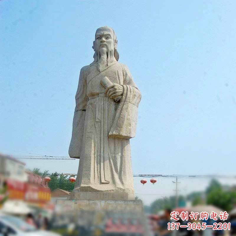 泉州大理石庄子雕塑-城市景区历史名人中国古代哲学家雕像