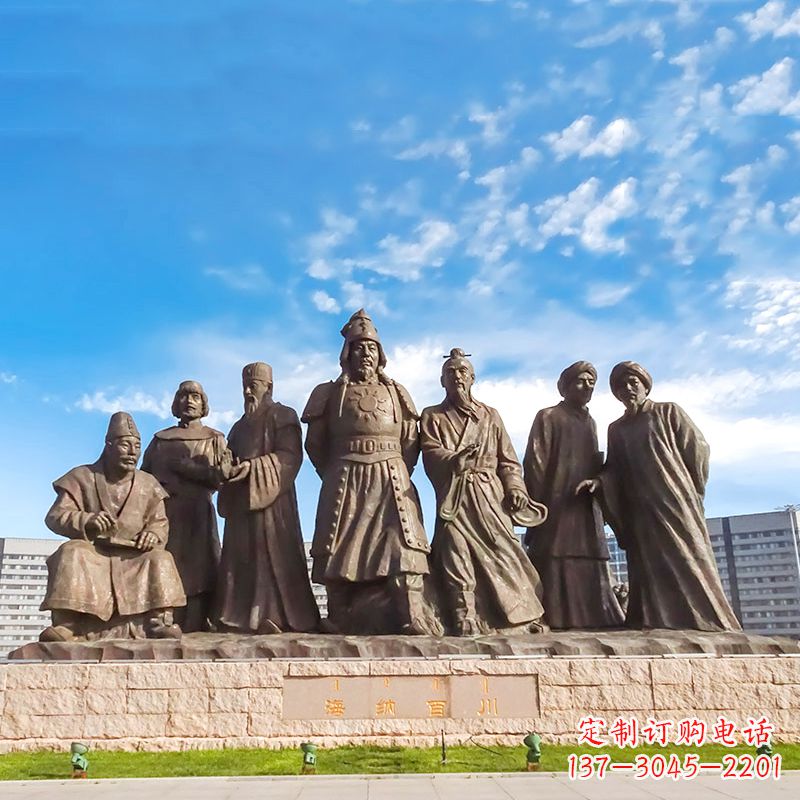 泉州大蒙古国建立者成吉思汗情景景观雕塑景区园林历史名人雕像