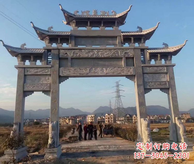 泉州大石牌坊雕塑—中领雕塑定制专业