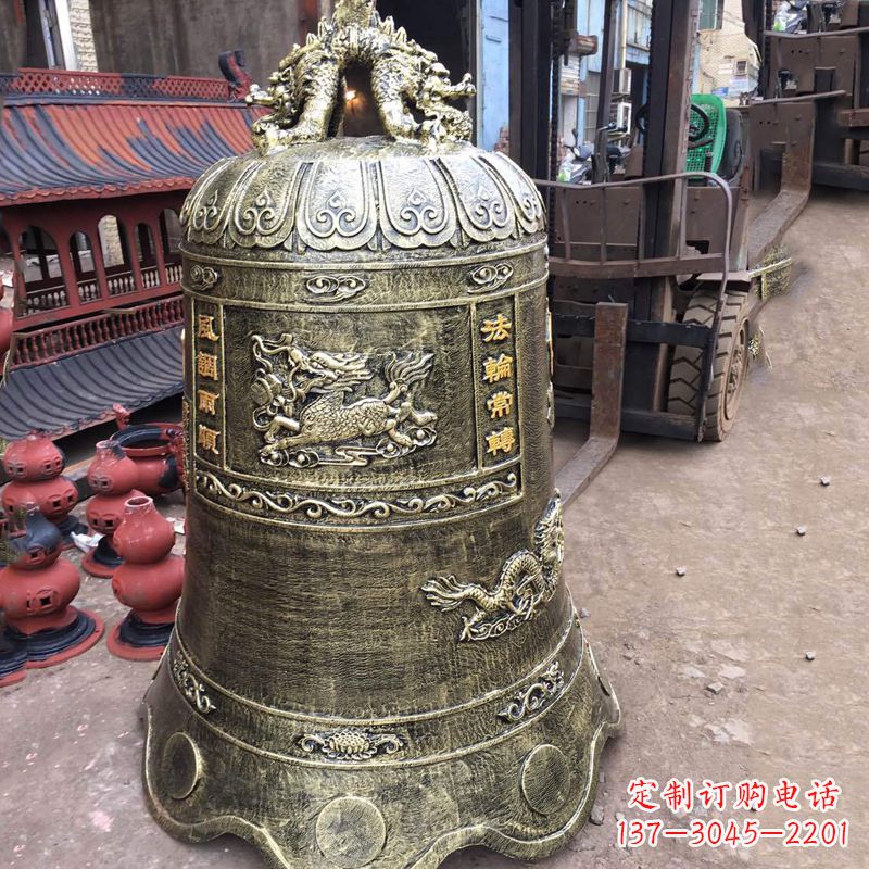 泉州华中领雕塑历久弥新的铜钟雕塑