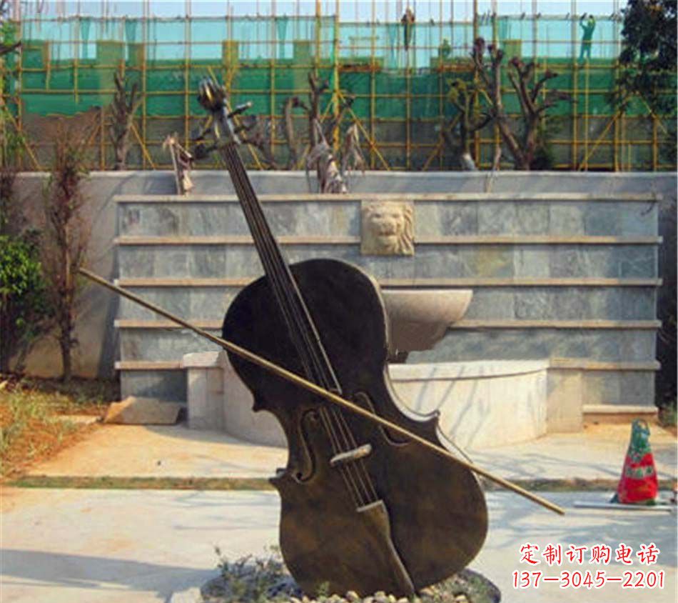 泉州精美大提琴铜雕