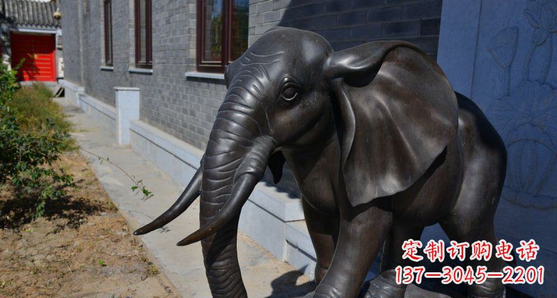 泉州大象动物铜雕 (2)