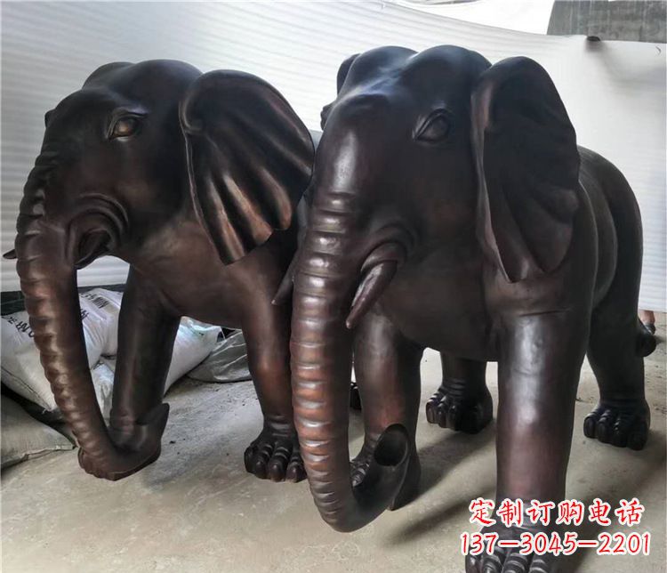 泉州大象动物铜雕塑