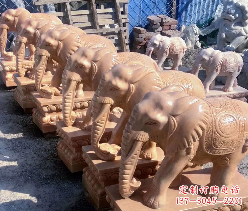 泉州大象喷水石雕