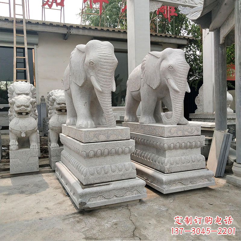 泉州大象石材喷水雕塑
