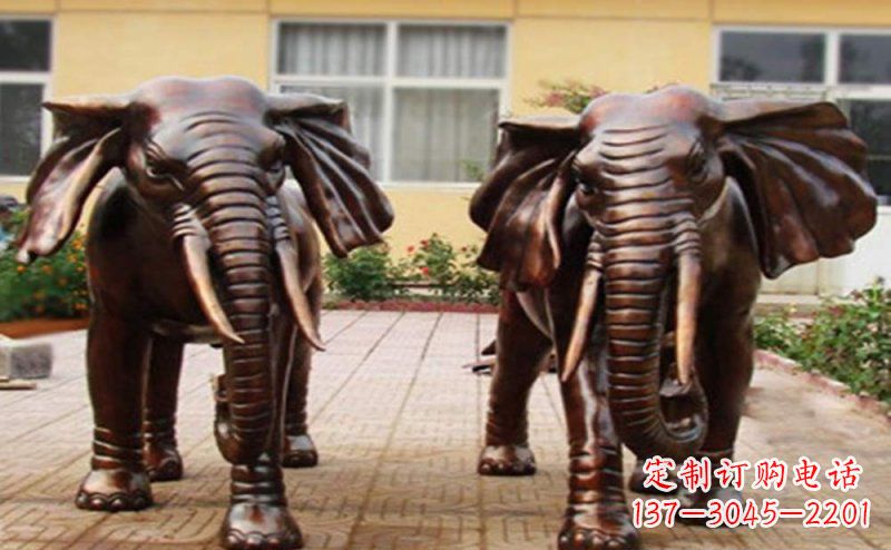 泉州大象铜雕广场动物雕塑 (2)