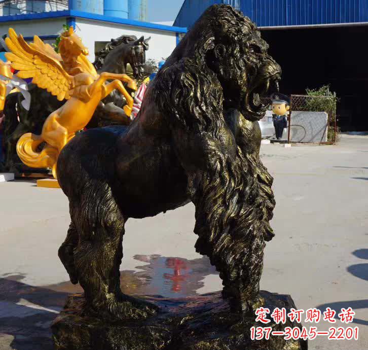 泉州大猩猩铜雕塑——匠心细节臻完美