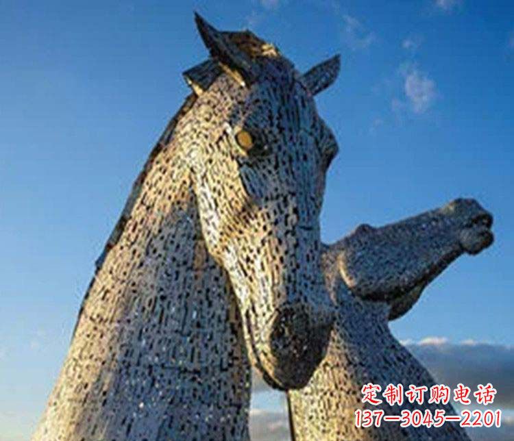 泉州大型不锈钢抽象马雕塑