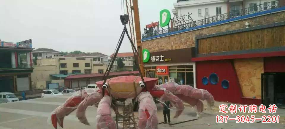 泉州11英寸不锈钢螃蟹雕塑