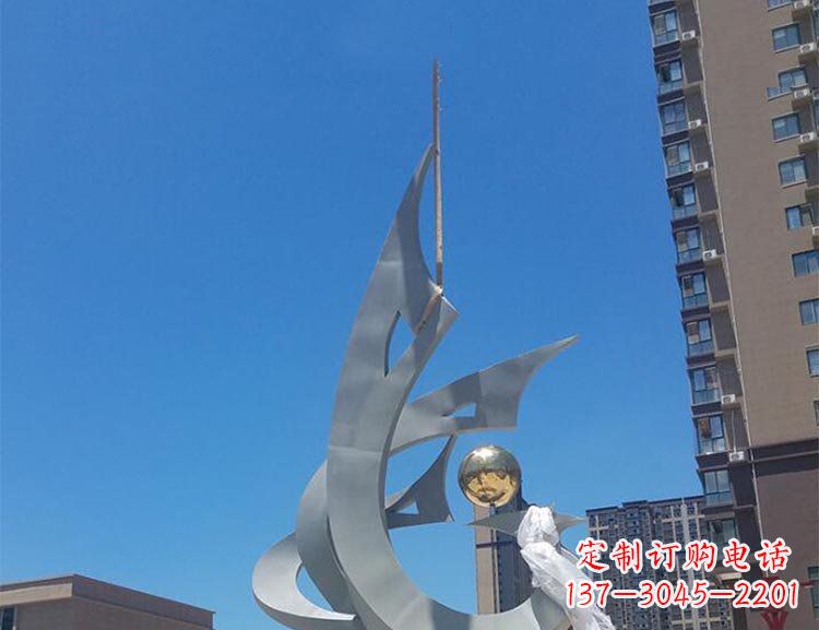泉州大型创意景观凤凰广场景观不锈钢雕塑
